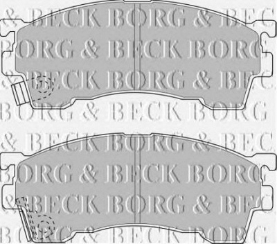 BORG & BECK bbp1516 -  Комплект тормозных колодок, дисковый тормоз